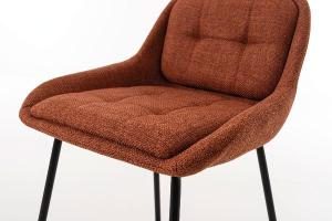 Taburete Belmont giratoria 360º, tapizado negro