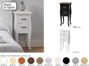 Comodino Nova con 2 cassetti, 30 cm