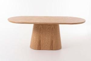 Tavolo da pranzo impiallacciato in rovere 200*90*75 cm